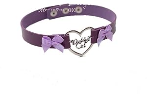 BDSM DDLG Daddy's Girl Purple Heart Collar
