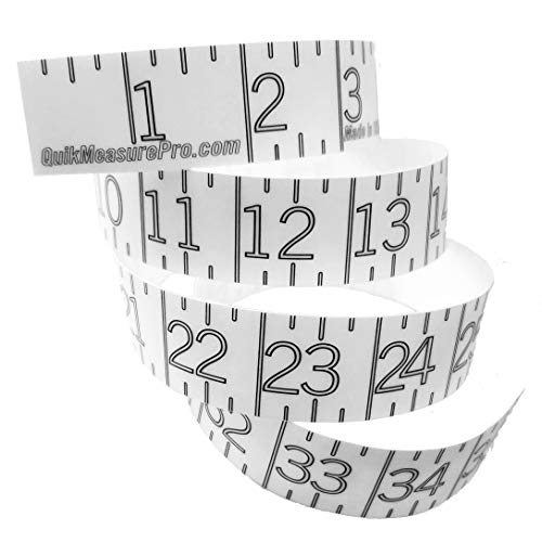 Quik Measure Pro - 72  Boat Ruler Sticker & Measuring Decal - Self Adhesive Fishing Tape Measure - Transparent Decal for Easy Lengths - Waterproof - Made in USA - Clear Design Stays Discreet - 72 Inch
