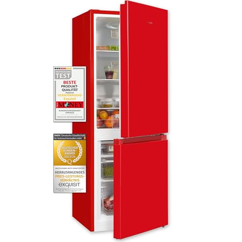 Exquisit Frigorifero e congelatore KGC231-60-010E rosso | Supporto | Volume