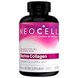 NeoCell Marine Collagen With Collagen Type 1 and 3 and Hyaluronic Acid, With Hydrolyzed Collagen, Skin Health Supplement, Capsule, 120 Count, 1 Bottle