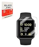 WEIPAI C-178 42mm Apple Watch Screen Protector, 0.25mm Tempered Glass Screen Protector, Anti-Bubbles, Scratch Resistant Only Covers The Flat Area - 2 Piece