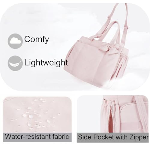 Lightweight Crush Bow Tote Bag, Bow Tote Bag for Women, for Daily Use Work Gym Grocery Travel3