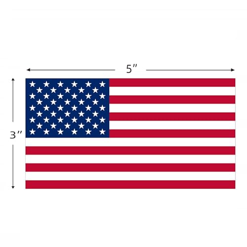Image of High-Reflective American Flag Decals for Trucks Car, 3-Pack 5x3 Inches Waterproof USA Flag Stickers for Vehicle Tailgate Helmet Window, Durable Outdoor Patriotic Decal for Motorcycle Laptop Bumper