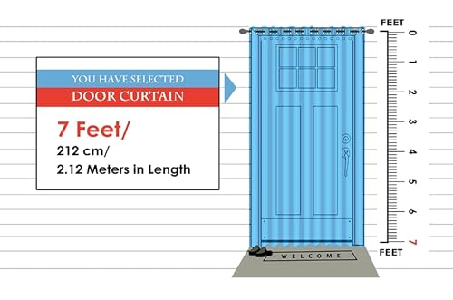 Premium Velvet Foil Blackout Curtains for Living Room & Bedroom | 7ft Long Door Parda| Heavy Fabric | Light Blocking, Noise Cancelling, Designer Drapes (Set of 1 Pcs, Cream Colour) - Image 4