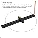 YIWENG Drawing Circle Tool,290mm Aluminum Alloy Woodworking Circular Drawing Ruler Multifunctional Carpenter Measurement Tool Scribe Gauges Drawing Circle Tool, metric