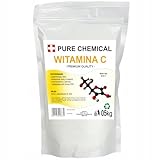 PURE CHEMICAL - Vitamin C für Poolwasser - Ascorbinsäurepulver für Pool - L-Ascorbinsäure - Höchster Qualität - Reinigung von Schwimmbädern - Poolreiniger - Wasseraufbereiter (0,5kg)