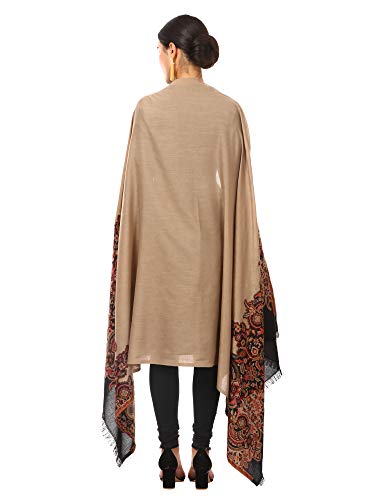 Pashtush Women's Kashmiri Jamawar Shawl, Jacquard palla, Warm and soft, Faux Pashmina