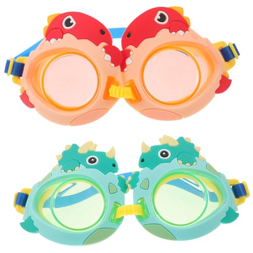Toddmomy 2 Piezas gafas de natación para gafas de natación gafas de nadar gafas de piscina gafas natación gafas de silicona gafas de natación de dibujos animados