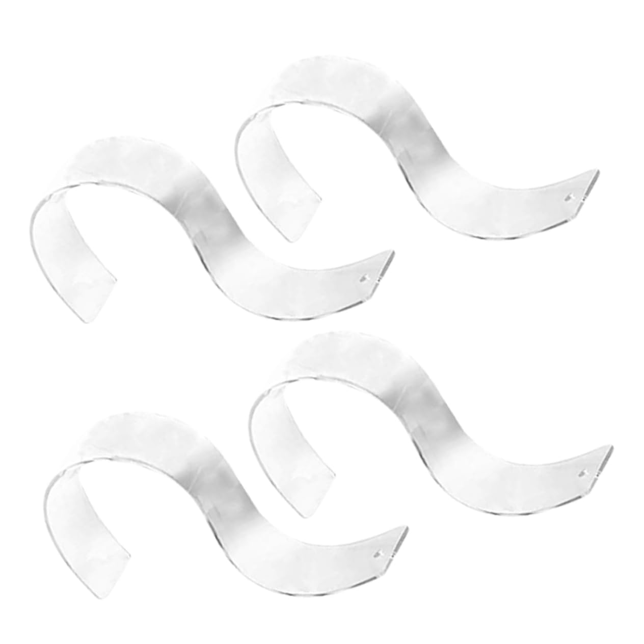 HOMOCONO 5sets Belt Display Stand Belt Holder Organizer Sturdy Acrylic Rack Display Case for Home/shop 4pcs*5