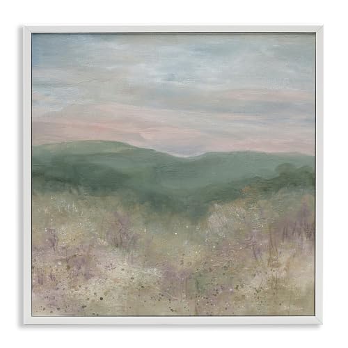 Mysterious Mountain Forest Tree Tops, 24 x 24 Inch Framed Giclée Print