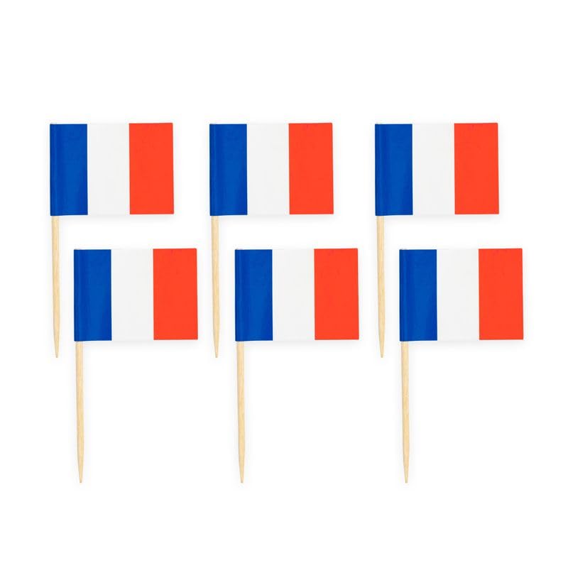 Playflip Frankreich Party Deko Set 249 TLG. Partyset Partydeko blau weiß rot Tricolore Fussball EM WM
