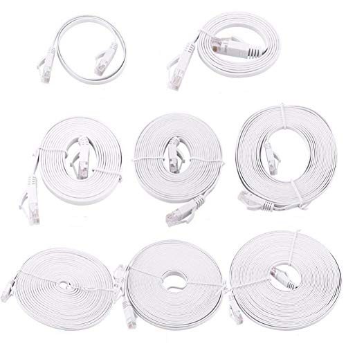 Bonbela 0.5m 1.5m 2m 3m 5m 10m 15m 20m Ethernet Cavi ad alta velocità RJ45 CAT6 piatto di rete Ethernet via cavo LAN via cavo UTP Patch Router Computer cavo terrestre