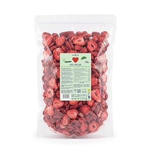 nut&me Gefriergetrocknete Erdbeeren 350 g – 100% Erdbeeren, getrocknete Früchte/Trockenfrüchte, ohne Zuckerzusatz und Zusatzstoffe, glutenfrei, vegan – Zip-Beutel
