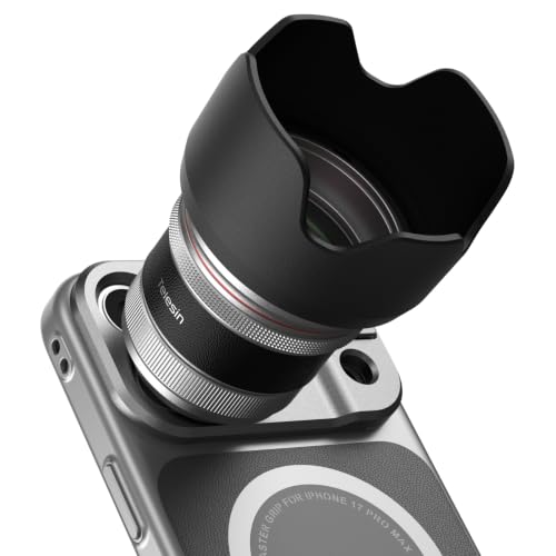 TELESIN 2X Telephoto Master Lens for iPhone 17 Pro Max with Hood, 105mm Authentic Portraits, 200mm Equivalent Optical Telephoto Extender, APP Pro EIS for Wildlife/Sports/Concert Portrait Photography