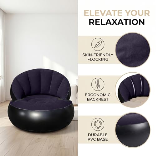 Pouf portable de rechange et canapé gonflable pour salon