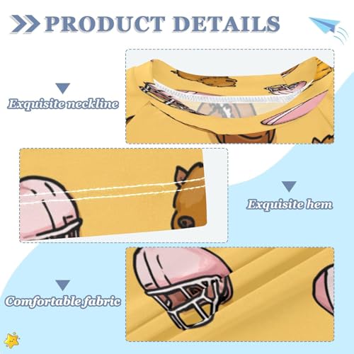 Boys Short Sleeve T-Shirts Ball Cartoon Animals Rashguard Kids Swim Shirts Sun UPF 50+3