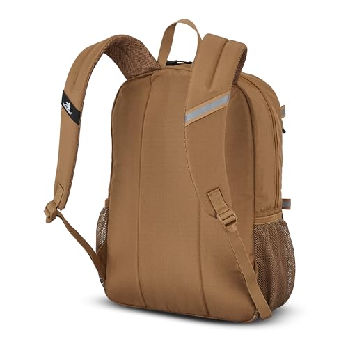 Image of High Sierra Everclass Backpack - Travel or Work Laptop Bookbag with 360 Reflectivity, Dual Water Bottle Pockets & Fits Laptops Up To 15.6 inch, One Size, EARTH TONE