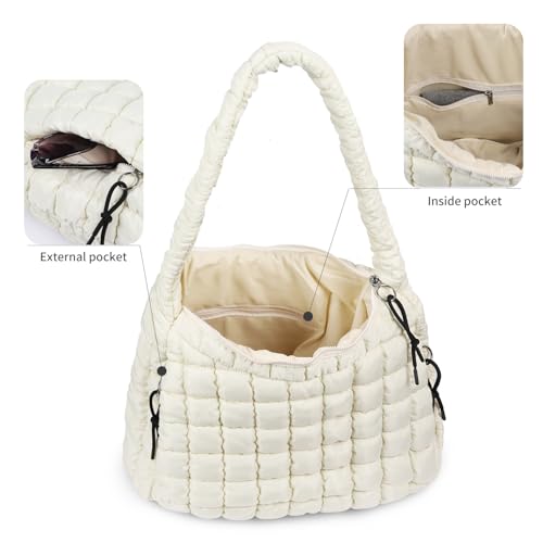 Image of Women's Quilted Puffer Tote Bag
