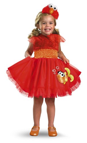 Disfraz Elmo para Niñas Talla (3T-4T) miniatura 1