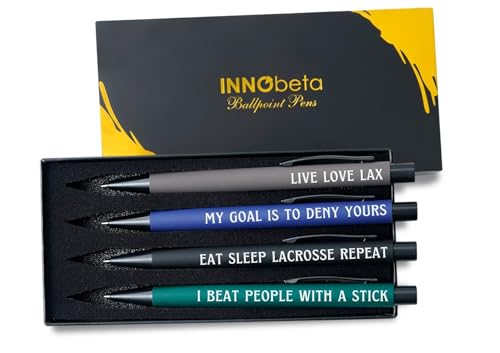 InnoBeta Lacrosse Gift Pen Set of 4