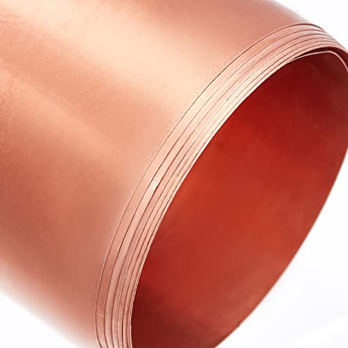 OLYCRAFT Kupferblech-Rolle Metallfolien Platte 0.1mm Hochreines Reines Kupfer Dünnes Blech Für DIY Schneiden Handwerk Machen 1000x100x0.1 mm