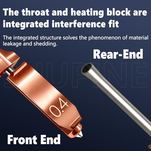 Image of 3-Pack 0.4MM Upgrade High Flow Hotend Kit for Flashforge AD5X Nozzle, All Metal 3s Quick-Detachable Nozzle kit,HTR 550C Hardened Steel Nozzle,32mm /s High Flow,600mm /s High-Speed AD5X Parts