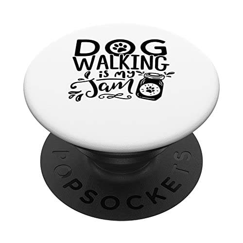 Perro Caminar Es Mi Jam Animal Lover Pet Sitter Pet Sitting PopSockets PopGrip Intercambiable