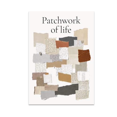 Modern Home Office Poster Print - Patchwork of Life Collage