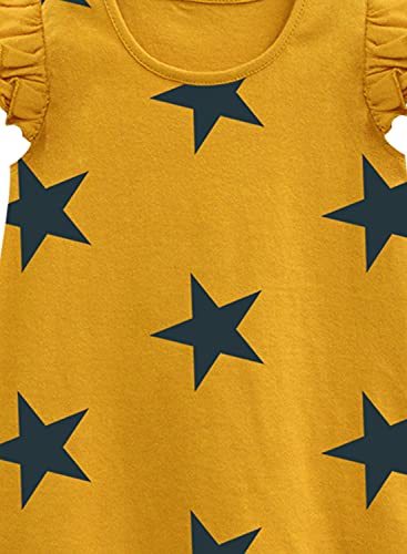 Image of A.T.U.N. (All Things UBER Nice) Girl's Polyester Regular Fit Solid Round Neck Knee Length Regular Top