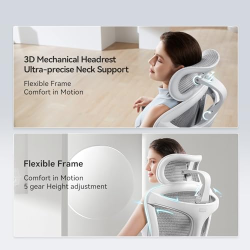 Image of SIHOO Doro C300 Pro Ergonomic Office Chair with Footrest, Soft 6D Armrests