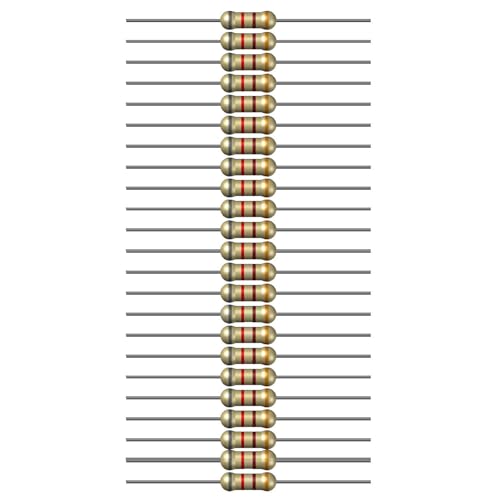Image of 820 Ohm Resistor 1 /4W 5% Tolerance, Pack of 100 (820 Ohm)