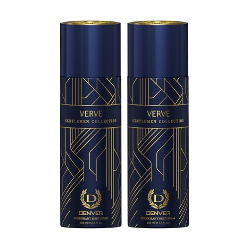 Image of Denver Gentlemen Collection Verve Deodorant - 200 ML Each, Pack of 2