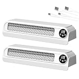Heizkörper Ventilator, Heizungsventilator Lüfter, Auto Manuell (2 Set)
