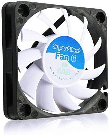 AABCOOLING Super Silent Fan 6 - Silent and Efficient 60mm Fan with 4 Anti-Vibration Pads, PC Fan, Mini Fan, 12V Fan, 3D Printer Accessories