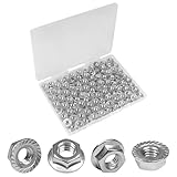 Yinpecly 5/16-18 Serrated Flange Hex Nuts,5/16