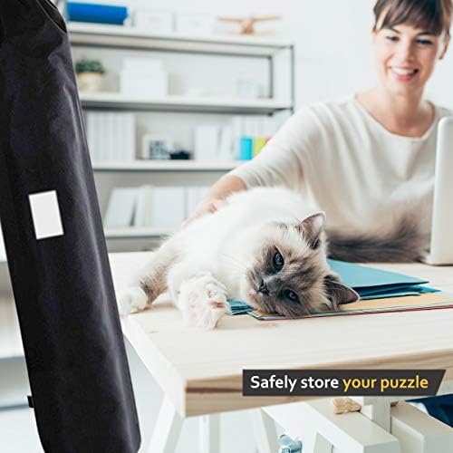 Jigsaw Puzzle Mat Roll Up - Saver Large Puzzles Board Table for Adults Kids 300 500 1000 1500 2000 Pieces, Storage and Transport Premium Pump Puzzle Glue Puzzles Felt Mat Inflatable Tube Casse Tete - 5
