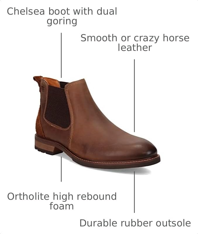 Image of Florsheim Lodge Plain Toe Gore Boot Men's Boot