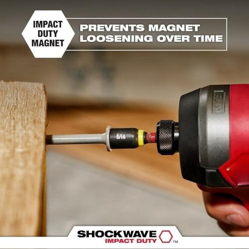 LEKSTAR Insert Magnetic Nut Driver Set For Milwaukee Tool 49-66-4563 Shockwave