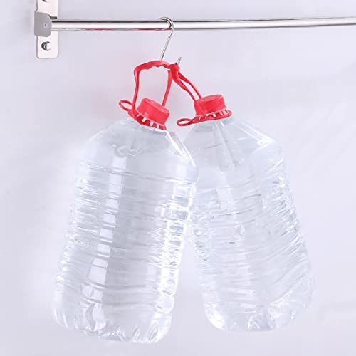 Clyhon 10 Pack S-Form Haken zum Aufhängen Kleiderbügel für Küche, Bad, Schlafzimmer und Büro (Silber,5 cm Lang)