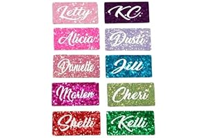Custom Magnetic Name Tags with Sparkling Glitter: A Personal Touch for a Professional Image