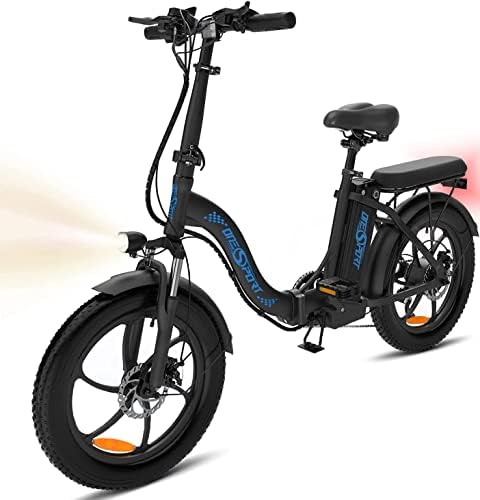 Elektrofahrrad E Bike Damen Herren, 20 x 3,0'', Klapprad | 250W Motor | 48V...