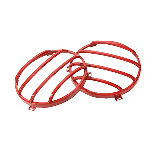 Sourcils de phares Jeep Wrangler 2007+ cadre métallique rouge avant