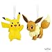 Hallmark Pokémon Pikachu and Eevee Resin Christmas Ornaments, Set of 2