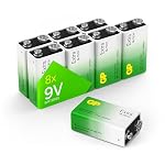 GP – GP Extra Alkaline 9V Blockbatterie 8 Stück | Batterien 9 Vol