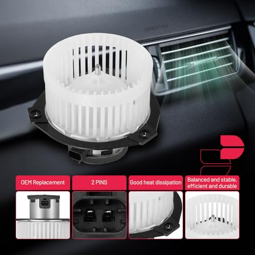Image of BDFHYK AC Heater Blower Motor Fan 700109 Compatible with Buick Rainier, Trailblazer Trailblazer EXT, Envoy Envoy XL Envoy XUV,Bravada,9-7x,HVAC Blower Motor Assembly 6552463 89018747 GM3126125 PM9204