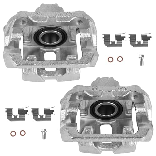 Autoround 19B2929 19B2928 Rear Brake Caliper w/Bracket Fit for Honda Odyssey 2005-2010, Both Driver Passenger Side