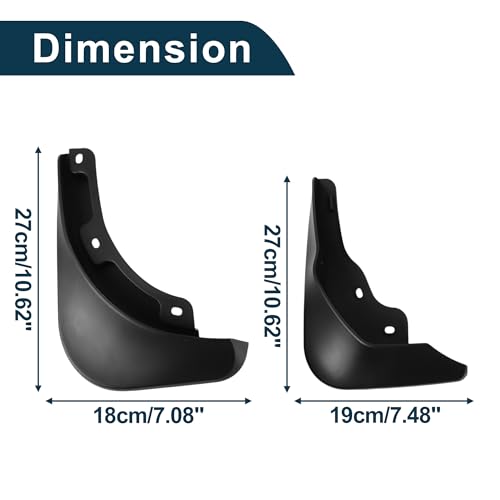 Image of Mud Flaps Splash Guards for Volkswagen Magotan 2011-2016 W /Mount Accessories Mud Guards Front and Rear 1 Set