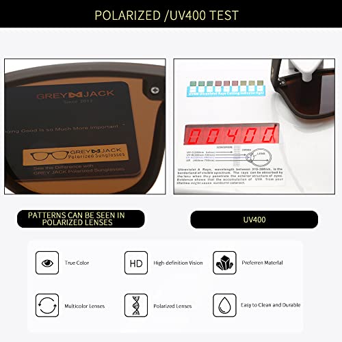 Image of grey jack Flat Top Lens Sunglasses,TR90 Retro One Piece Shades Polarized Sunglasses for Men Women 650