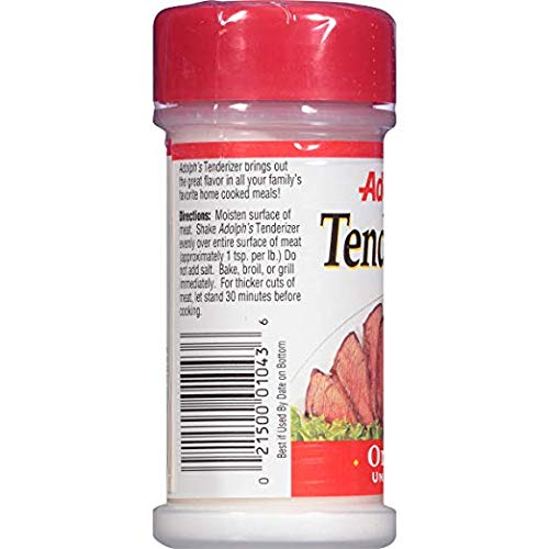 Adolphs Meat Tenderizer, Unseasoned, 3.5 oz (Pack - 6)