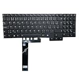 RU Czech Hebrew RGB Backlit Keyboard for Lenovo for Legion Pro 5-16ACH6H 16ACH6 16ITH6 16IAH7 16ARH7H PH5CYXRGBG-4T Color Backlight(Czech RGB Light)